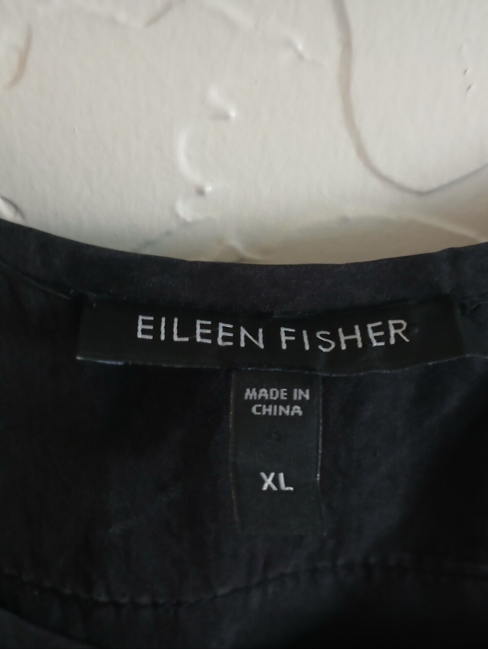 Eileen Fisher 100% Silk Georgette Ruffled Layered Dress XL Black Lightweight - Picture 5 of 8